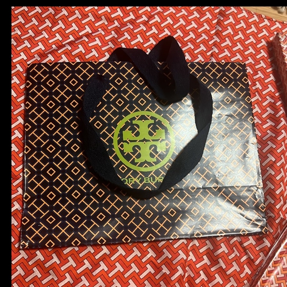 NWT Tory Burch set silk scarf neckerchief with office book & pencils desk set - Picture 8 of 10
